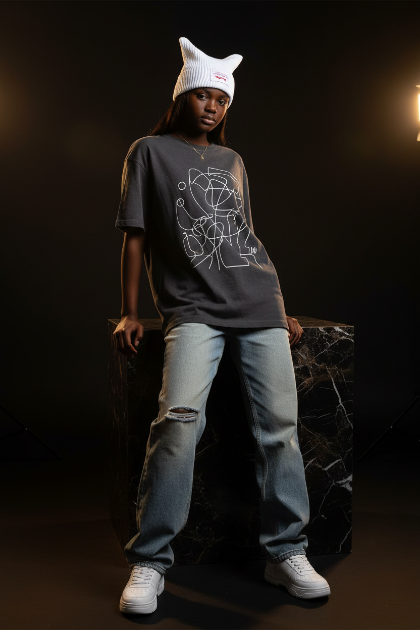 Dark Studio — Black Teen Girl
