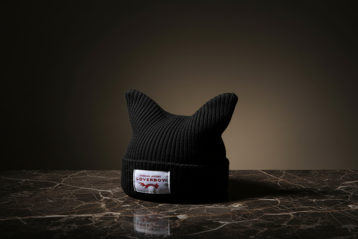 Lovelle™ Black Cat-Ear Hat — Solo Luxury