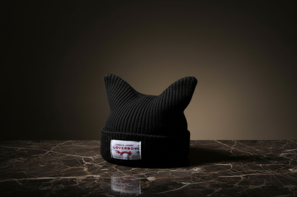 Lovelle™ Black Cat-Ear Hat — Solo Luxury