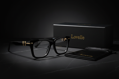 Lovelle Black Square Optical - Premium Product Shot