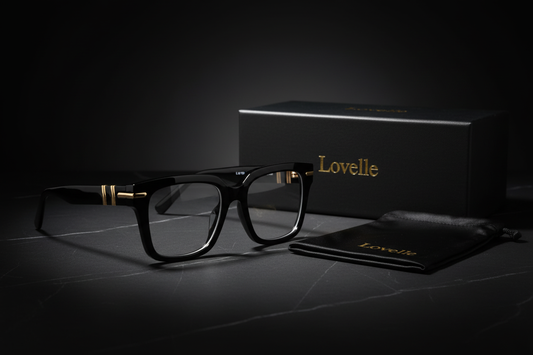 Lovelle Black Square Optical - Premium Product Shot