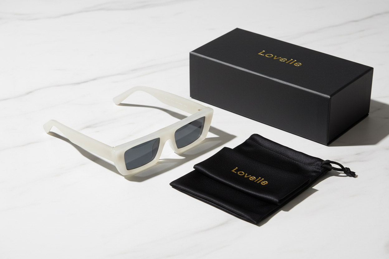 Lovelle Frosted White Rectangle - Premium Product Shot