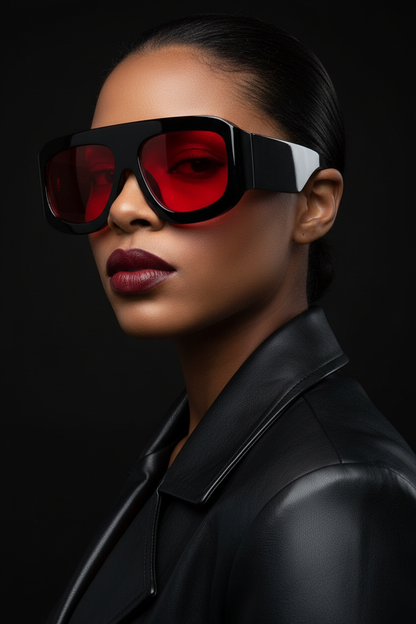 Lovelle Red Lens - Mixed Race Dark Studio
