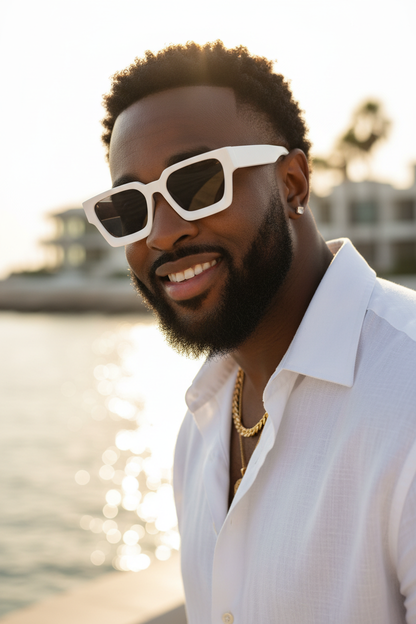 Lovelle White Square - African Male Golden Hour