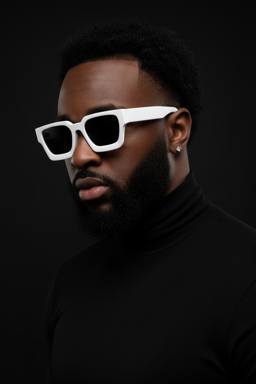 Lovelle White Square - Mixed Race Dark Studio