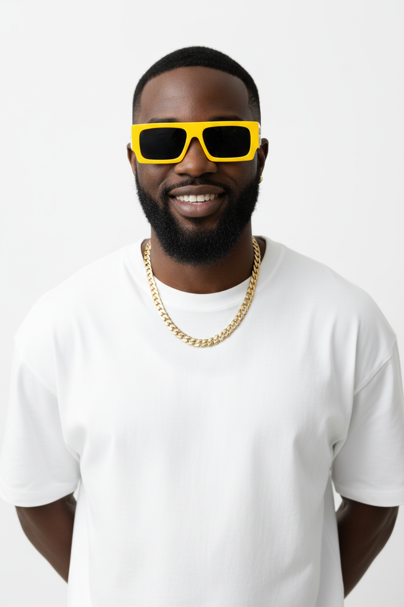 Lovelle Yellow - Black Male White Studio