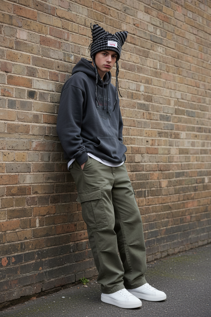 Raw Street — White Teen Boy Grey Crochet