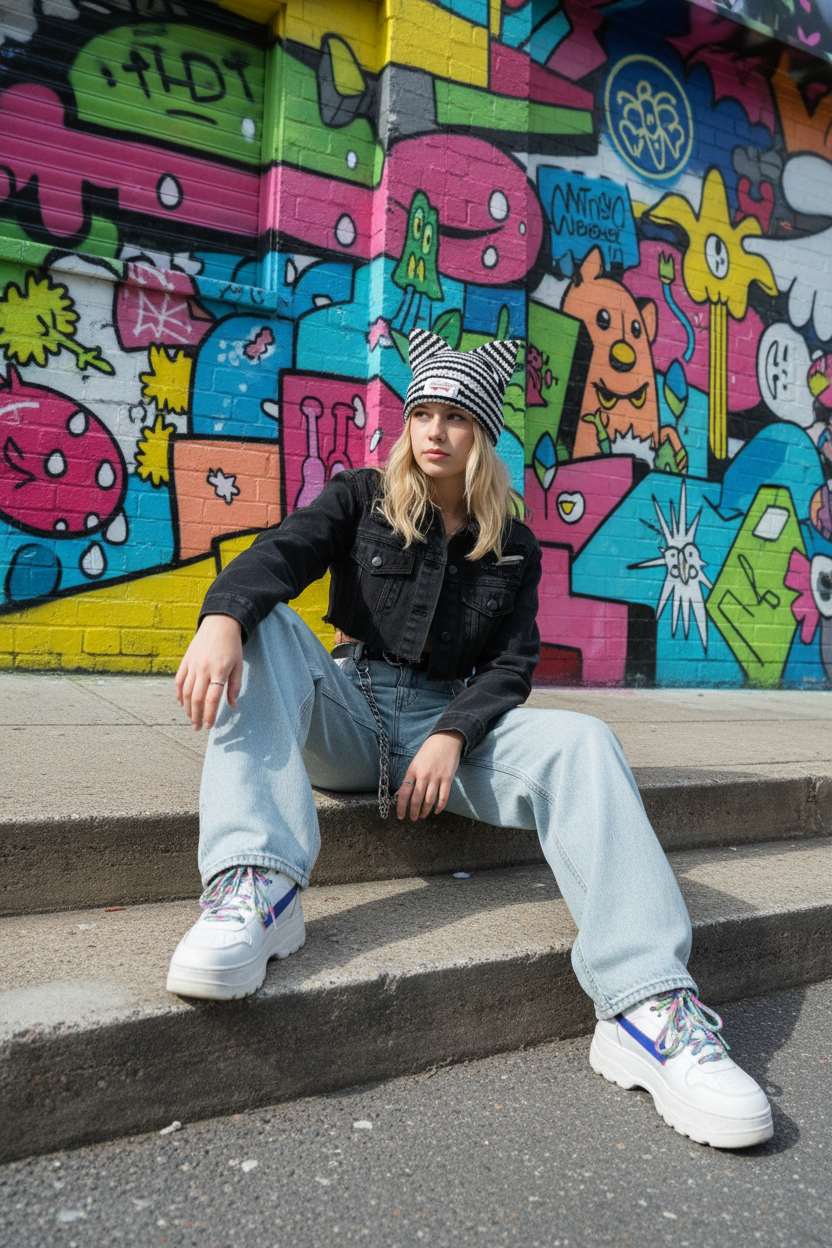 Street — White Teen Girl Mural