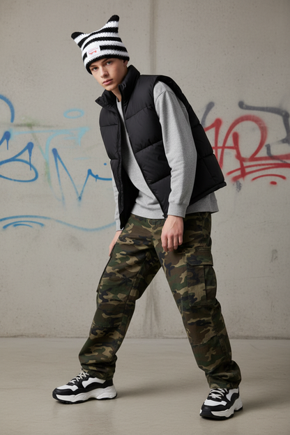 Studio Street — White Teen Boy Chunky Stripe